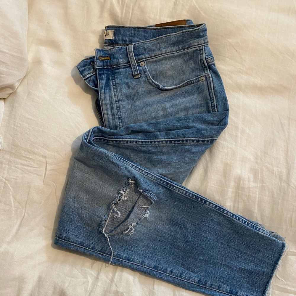 Madewell 10” high rise skinny crop size 32